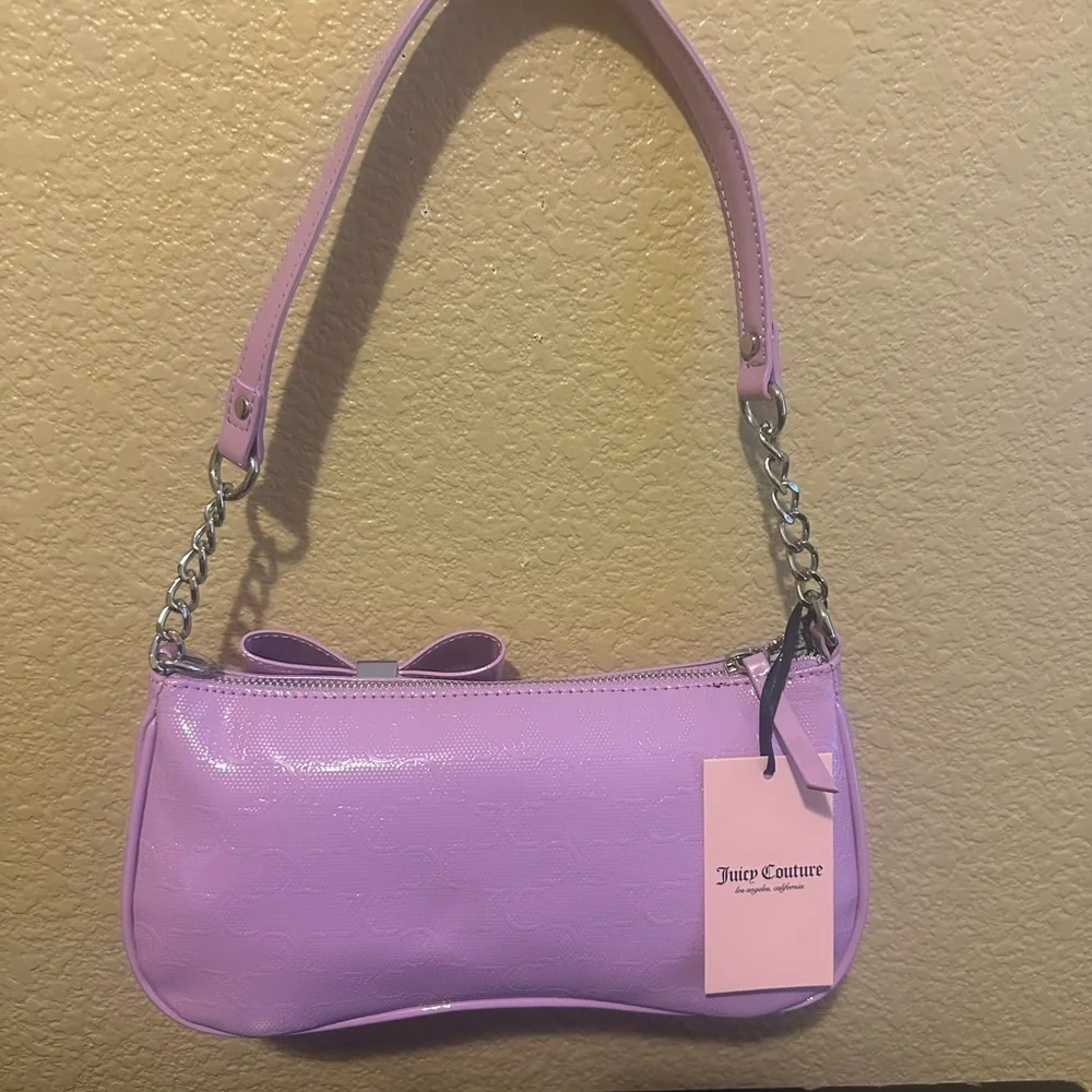Juicy Couture Light Pink Shoulder Bag with Bow